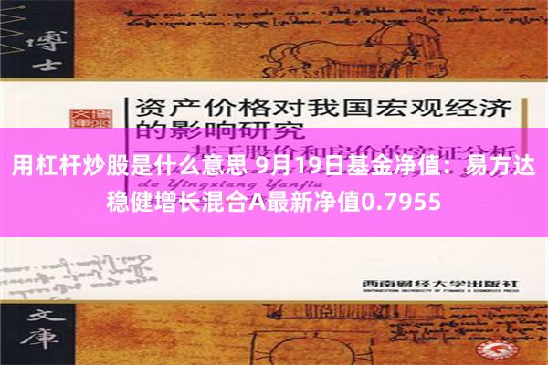 用杠杆炒股是什么意思 9月19日基金净值：易方达稳健增长混合A最新净值0.7955