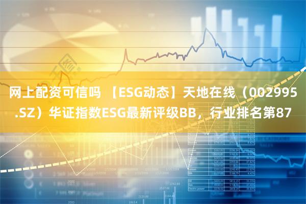 网上配资可信吗 【ESG动态】天地在线（002995.SZ）华证指数ESG最新评级BB，行业排名第87
