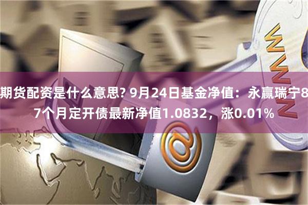 期货配资是什么意思? 9月24日基金净值：永赢瑞宁87个月定开债最新净值1.0832，涨0.01%