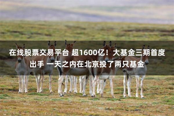 在线股票交易平台 超1600亿！大基金三期首度出手 一天之内在北京投了两只基金