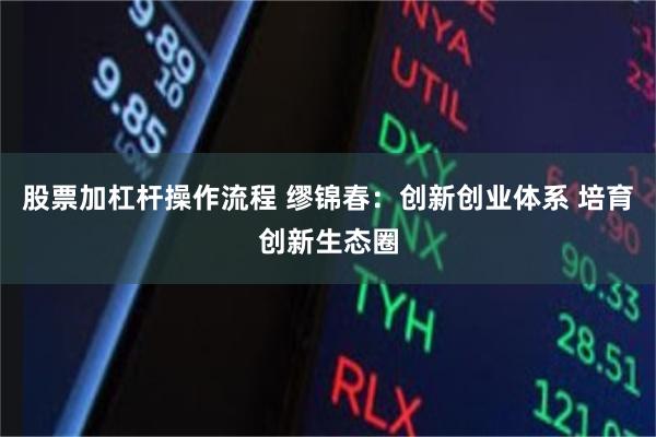 股票加杠杆操作流程 缪锦春：创新创业体系 培育创新生态圈