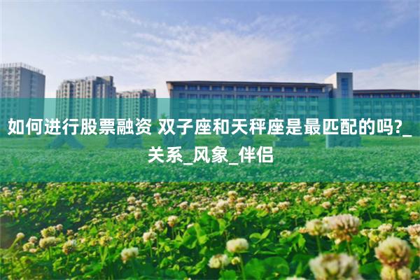 如何进行股票融资 双子座和天秤座是最匹配的吗?_关系_风象_伴侣