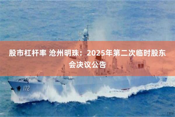 股市杠杆率 沧州明珠：2025年第二次临时股东会决议公告