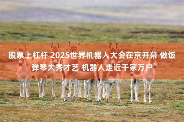 股票上杠杆 2025世界机器人大会在京开幕 做饭弹琴大秀才艺 机器人走近千家万户
